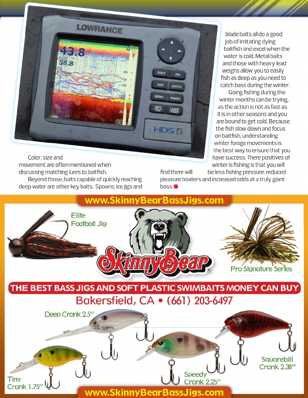 Lowrance Fishing Electronics help catch Winter Bass